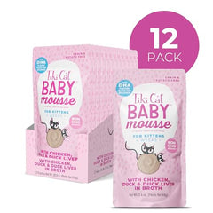 TIKI PETS Baby Mousse, texture soyeuse prête à servir pour chatons.