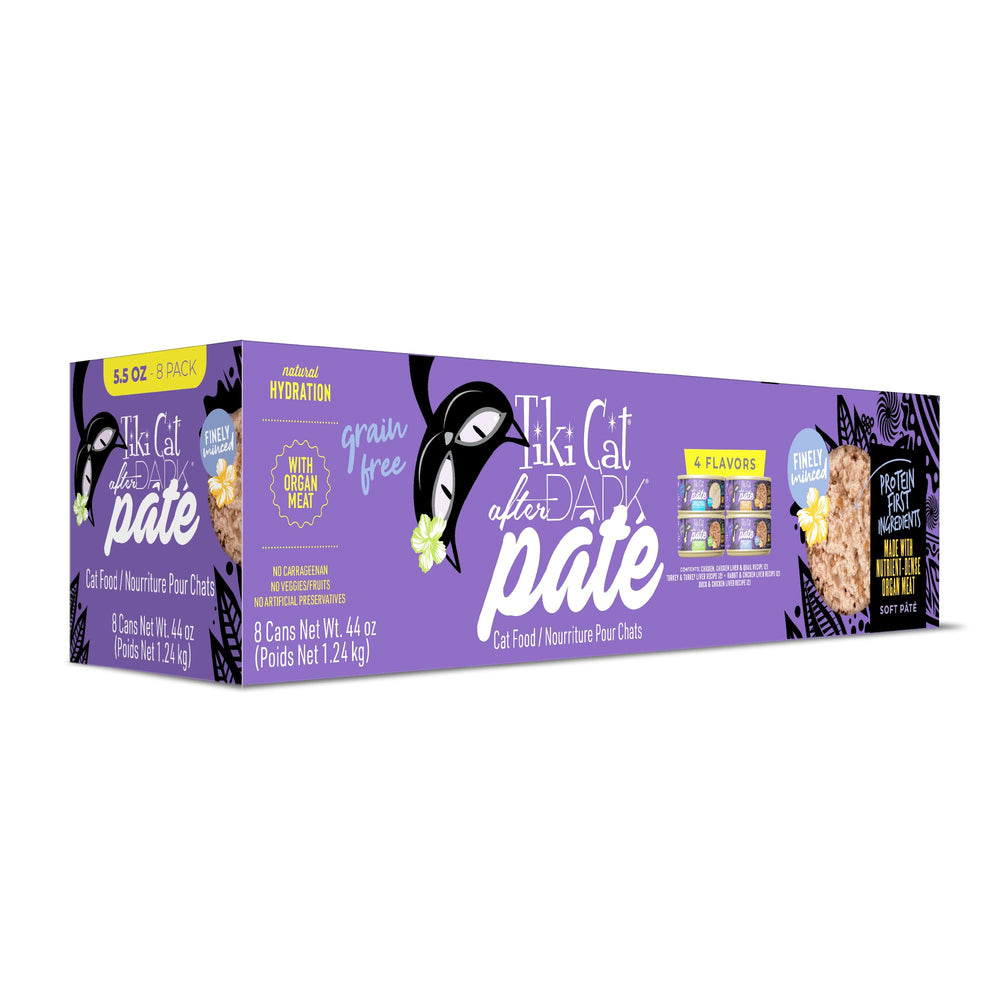 Tiki Cat After Dark Pate venaison et foie – boîte appétissante pour chat gourmand