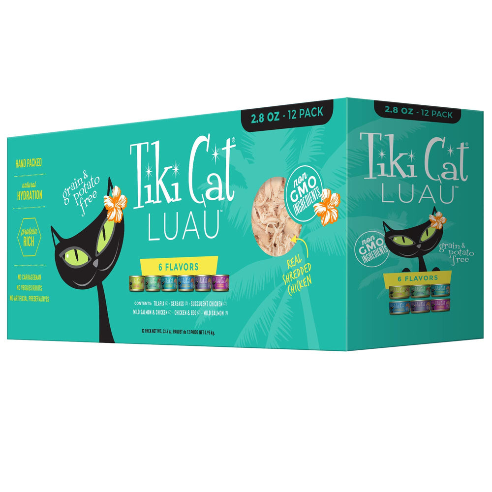 Tiki Cat Luau poulet-effiloche dans consommé riche, hydratation et appetit