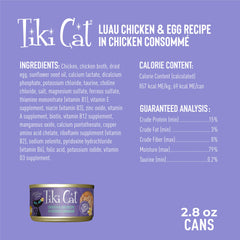 Tiki Cat Luau – thon ahi en morceaux, variété et protéines réelles.