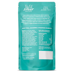 Tiki Cat Silver Mousse riche en antioxydants et oméga pour la peau et le pelage.