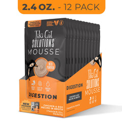 Prébiotiques et potiron dans Tiki Cat Solutions Digestion pour digestion équilibrée.