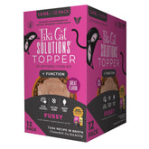 Tiki Cat Solutions Topper Fussy thon dans bouillon, stimule l'appétit des chats.