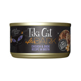 Tiki Cat After Dark, poulet et canard dans un bouillon appétissant, nourriture humide.