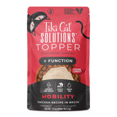 Tiki Cat Solutions Mobilité — poulet en bouillon, texture savoureuse et hydratante.