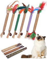 TINDTOP bâtons à mâcher Silvervine pour chats, pack de 12, stimulation naturelle