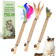 Emballage TINDTOP Bâtonnets Silvervine pour chats.