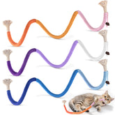 Jouet TINDTOP chat en corde sisal, ensemble de trois, stimulation ludique