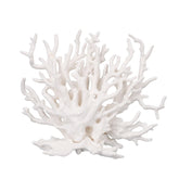 Décor corail blanc Tinoaly pour aquarium, ambiance océanique réaliste.