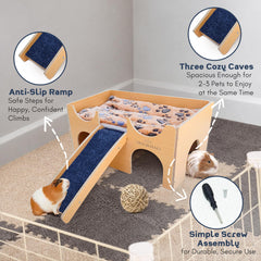 Tapis peluche absorbant Tiny Royals réversible, confort quotidien.
