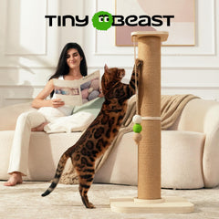 TinyBeast griffoir bois-chat: diamètre 4,7 pouces pour une large zone de griffage.