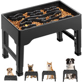Bol Tivray élevé pour alimentation lente, quatre hauteurs, parfait pour grands chiens.