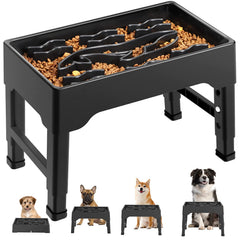 Bol Tivray élevé pour alimentation lente, quatre hauteurs, parfait pour grands chiens.