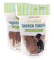 Friandises TJ's : bâtonnets de poulet fumé pour chien, récompense protéinée et simple à servir.