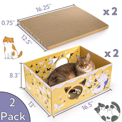 Tlence, surface de griffage double-face pour chats actifs.