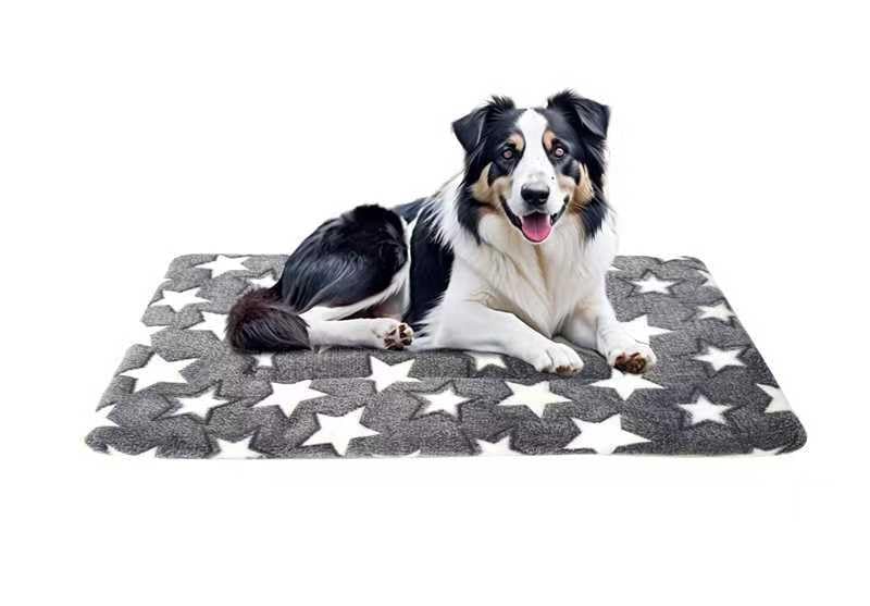 Coussin orthopédique TMbsfatn pour chien gris, soutien du sommeil.