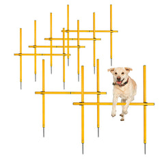 TNZMART parcours agility chien – poteaux ondulés pour entraînement ciblé