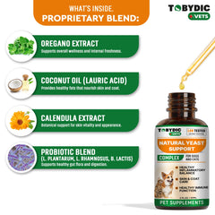 TOBYDIC ingrédients naturels, approche holistique pour la peau et les oreilles
