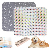 Tocualvoss tapis-education-chiot-pheromone guidant l’animal vers sa zone adaptée.