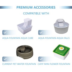 TOGGATH filtre charbon chat Catit Square Mini Fleurs, odeurs maîtrisées