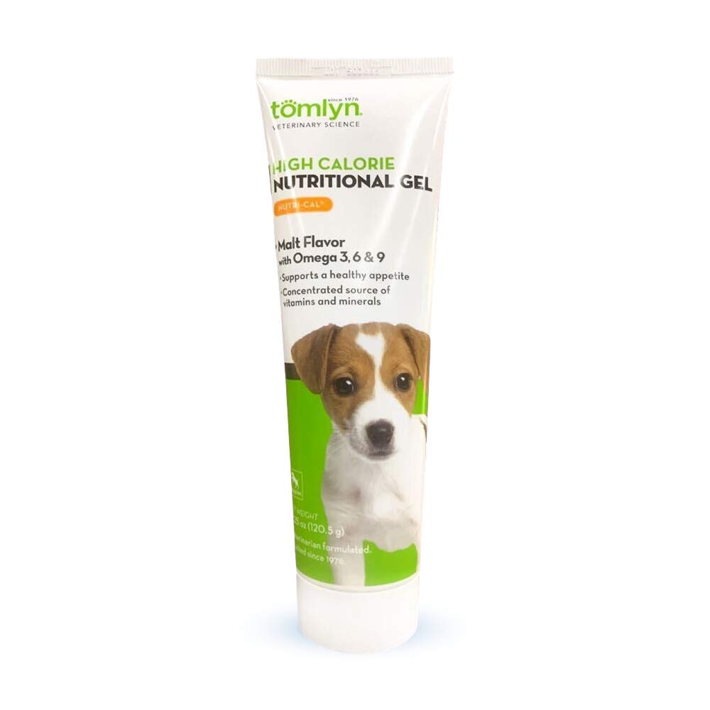 Tomlyn Nutri-Cal gel en bouteille pour chiots, soutien d'apport calorique.