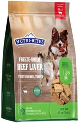Tomo Wellness NutriBites Foie de Boeuf lyophilisé, friandise protéinée idéale pour chiens et chats.