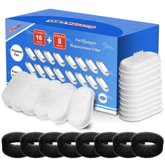 Le filtre Tomxcute à triple filtration coton-charbon améliore l'eau du chat.