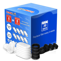 Tomxcute filtre fontaine chat trois couches, eau plus propre