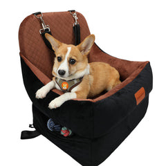 Tomyanner siège chien voiture, hauteur 7 pouces, vue extérieure et confort amélioré