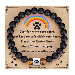 Bracelet mémoire Tony Sandy pour animal avec pierres naturelles, symbole durable.