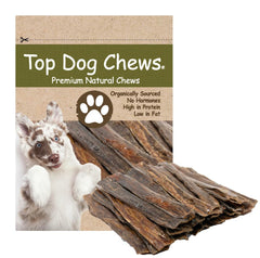 Top Dog Chews oesophage de boeuf 5-6 pouces: friandise naturelle pour chiens.