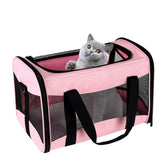 Top tasta carrier chat grand rose — ouverture pratique et ventilation optimale.