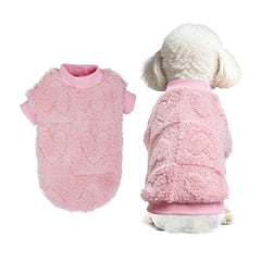 Topbuti pull cœur rose: design charmant pour petits chiens et chats.