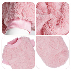 Topbuti pull col roulé rose: chaleur autour du cou et du torse.