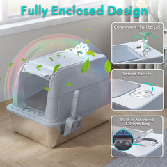 TopOpen bac-litière grande taille pour grands chats: espace confortable et sans débordement.