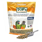 TOP's Parrot Food granulés - gros plan sur les granulés, texture naturelle et croquante.