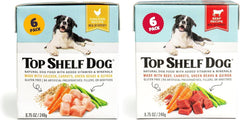 Top Shelf Dog poulet-diner: repas savoureux pour chiens exigeants et gourmands.