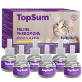 TopSum chat apaisant : diffuseur remplissage 6-pack pour un espace calme