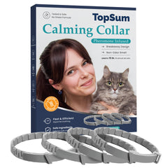 TopSum collier apaisant pour chat ajustable pour un calme quotidien.