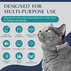 TopSum collier apaisant pour chat matière douce pour confort prolongé.