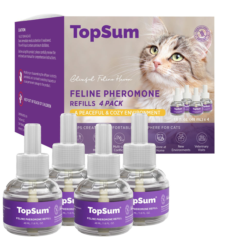 TopSum diffuseur phéromones pour chats branché, ambiance calme à domicile.