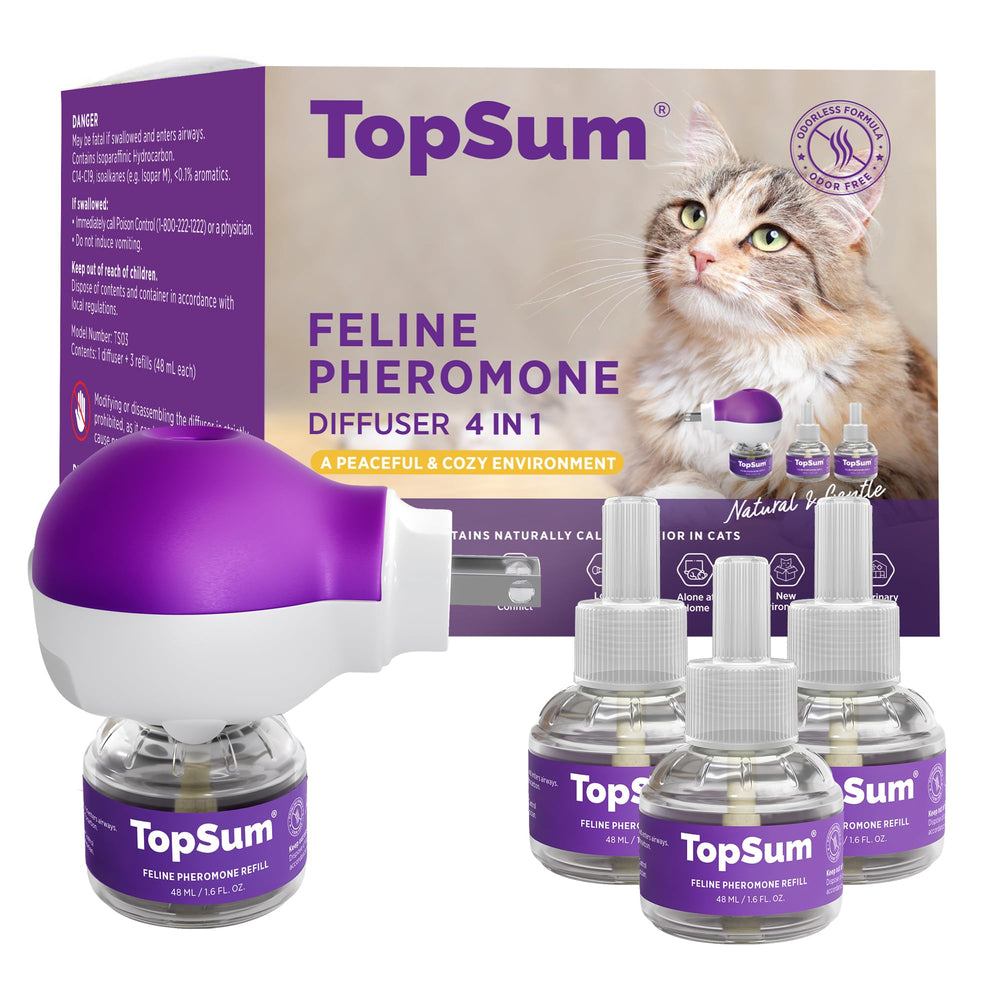 TopSum diffuseur-chat-calme: favorise une ambiance sereine pour votre chat.