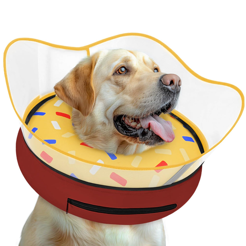 Toptakeit collier donut gonflable pour chien – confort postop et prévention du léchage