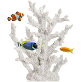 TOPZEA corail artificiel blanc pour aquarium, aspect réaliste et durable