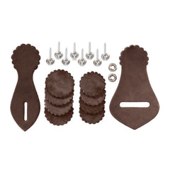 Tough-1 kit réparation cuir pour selle western huile sombre, pratique et durable pour réparations rapides en déplacement.