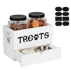 TOWEBOORY bocaux plastiques hermétiques pour friandises chien, fraîcheur préservée.