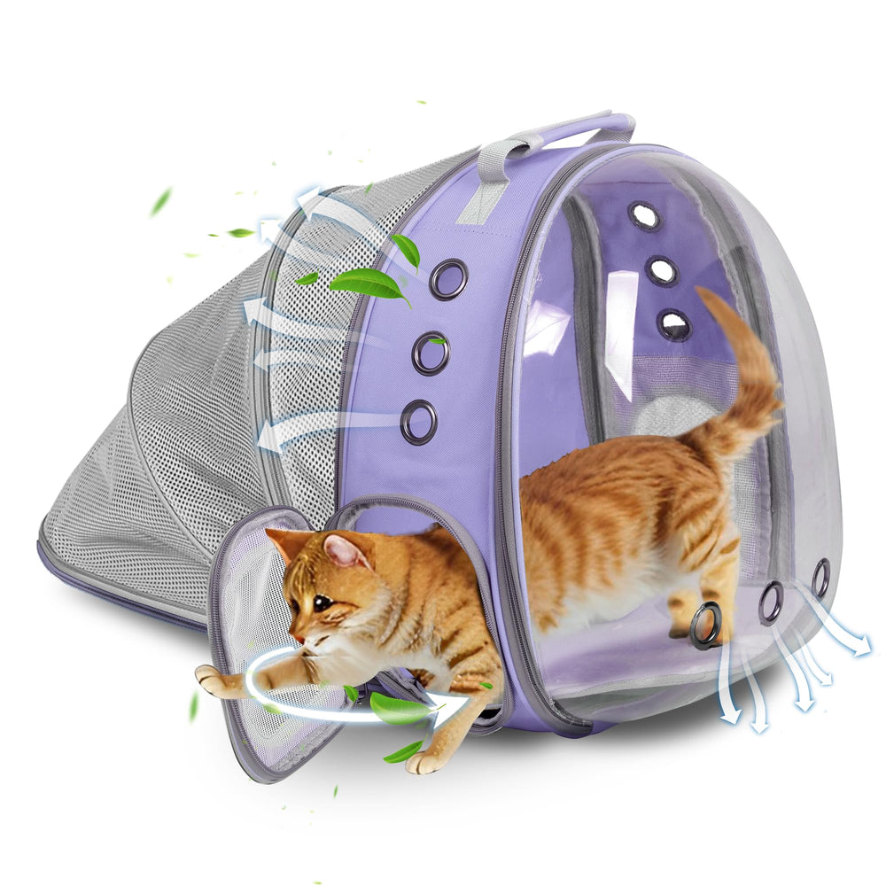 TOYSINTHEBOX sac-chat-chien bulle panoramique pour observation calme pendant les trajets
