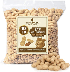 Trailmark Naturals cacahuètes brutes en coquille pour écureuils, récompense naturelle.