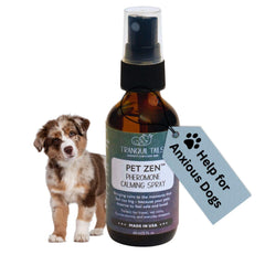 Tranquil Tails Pet Zen Spray, bouteille, douceur sans alcool pour chiens anxieux