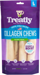 Rouleaux Treatly pour chiens, 9-10 pouces, idéale pour une mastication longue et hygiène dentaire